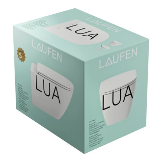 WC s doskou softclose závesné Laufen Lua zadný odpad H8660800000001