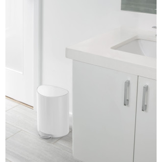 Pedálový odpadkový kôš Simplehuman 6 l biela oceľ SHCW2108