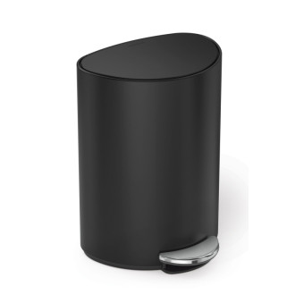 Pedálový odpadkový koš Simplehuman 6 l černá matná ocel SHCW2109