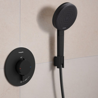 Držiak sprchy Hansgrohe Porter Fine pevný matná čierna 28885670
