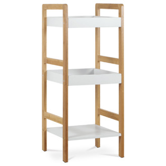 Regál Autronic 30x72 cm bílý Bambus DR-013-3