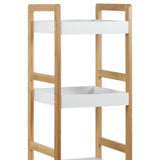 Regál Autronic 30x72 cm biely Bambus DR-013-3