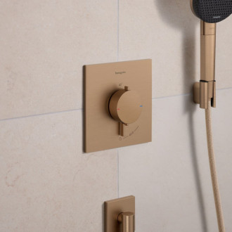 Sprchová batéria Hansgrohe Ecostat Comfort E bez podomietkového telesa kartáčovaný bronz 33710140
