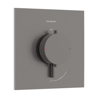 Sprchová baterie Hansgrohe Ecostat Comfort E bez podomítkového tělesa kartáčovaný černý chrom 33710340