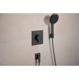 Sprchová batéria Hansgrohe Ecostat Comfort E bez podomietkového telesa kartáčovaný čierny chróm 33710340