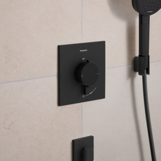 Sprchová batéria Hansgrohe Ecostat Comfort E bez podomietkového telesa matná čierna 33710670