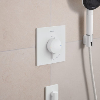 Sprchová batéria Hansgrohe Ecostat Comfort E bez podomietkového telesa matná biela 33710700