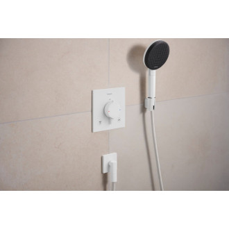 Sprchová a vaňová batéria Hansgrohe Ecostat Comfort E bez podomietkového telesa matná biela 33711700