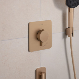 Sprchová batéria Hansgrohe Ecostat Comfort Q bez podomietkového telesa kartáčovaný bronz 33712140