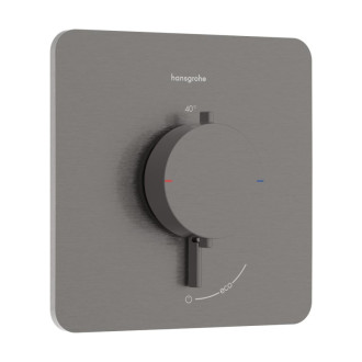 Sprchová batéria Hansgrohe Ecostat Comfort Q bez podomietkového telesa kartáčovaný čierny chróm 33712340