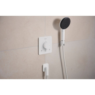 Sprchová a vaňová batéria Hansgrohe Ecostat Comfort Q bez podomietkového telesa matná biela 33713700