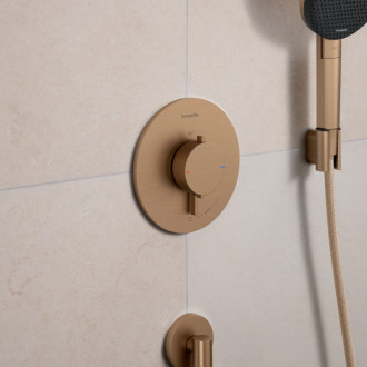 Sprchová batéria Hansgrohe Ecostat Comfort S bez podomietkového telesa kartáčovaný bronz 33714140