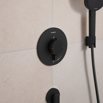 Sprchová batéria Hansgrohe Ecostat Comfort S bez podomietkového telesa matná čierna 33714670
