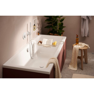Sprchová a vaňová batéria Hansgrohe Ecostat Comfort S bez podomietkového telesa matná biela 33718700