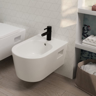 Bidetová batéria Hansgrohe Zesis S s výpustou matná čierna 74200670
