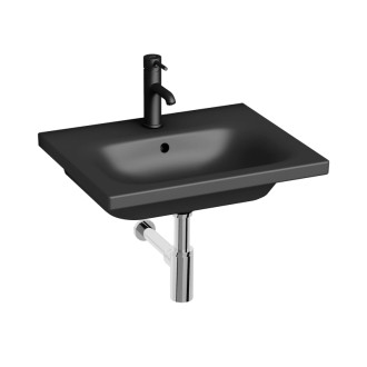 Umývadlo Jika MIo-N 55x45 cm čierna mat otvor pre batériu uprostred H8127127161041