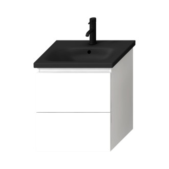 Umývadlo Jika MIo-N 55x45 cm čierna mat otvor pre batériu uprostred H8127127161041