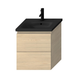 Umývadlo Jika MIo-N 55x45 cm čierna mat otvor pre batériu uprostred H8127127161041
