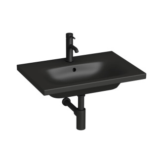 Umývadlo Jika MIo-N 80x45 cm čierna mat otvor pre batériu uprostred H8127167161041
