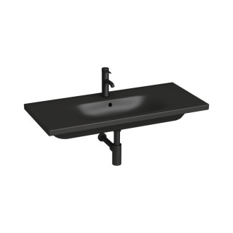 Nábytkové umývadlo Jika MIo-N 100x45 cm čierna mat otvor pre batériu uprostred H8147137161041