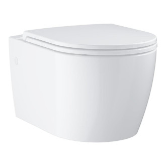 Wc s prkénkem softclose závěsné Grohe Start Round Ceramic alpská bílá 103848SH00