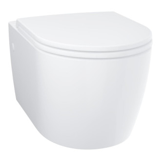 Wc s doskou softclose závesné Grohe Start Round Ceramic alpská biela 103848SH00