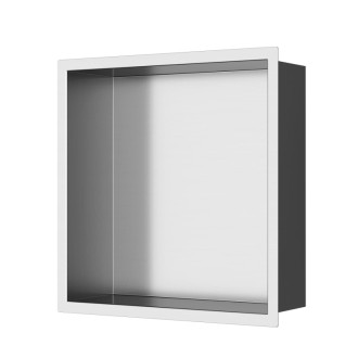 Vestavná polička SAT Aurum kartáčovaná ocel 33x33 cm SATAURN3030BS