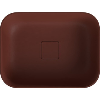 Umývadlo na dosku Polysan Banera 49,5x34,5 cm hnedá mat bez prepadu 14596.71