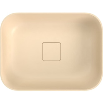 Umývadlo na dosku Polysan Banera 49,5x34,5 cm béžová mat bez prepadu 14596.81
