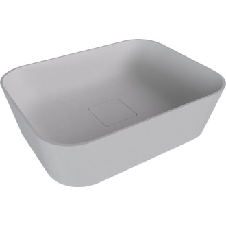 Umývadlo na dosku Polysan Banera 49,5x34,5 cm biela matná mat bez prepadu 14596MAT