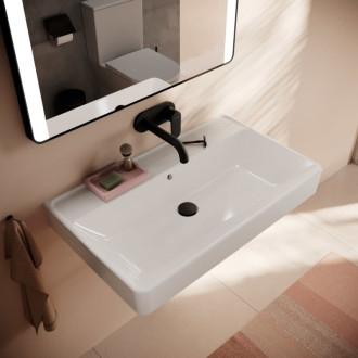 Umývadlo Hansgrohe Xanuia Q 80x48 cm bez otvoru pre batériu, s prepadom 61137450