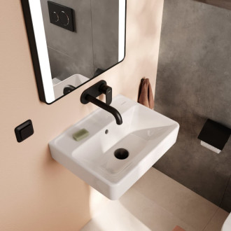 Umývadlo Hansgrohe Xanuia Q 50x39 cm bez otvoru pre batériu, s prepadom 61143450