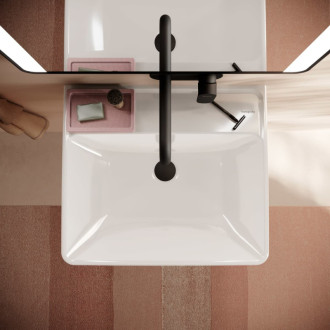 Umývadlo Hansgrohe Xanuia Q 55x48 cm bez otvoru pre batériu, s prepadom 61146450