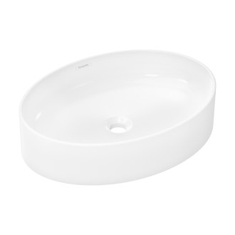 Umývadlo na dosku Hansgrohe Xuniva D 55x40 cm bez otvoru pre batériu, bez prepadu 60165450