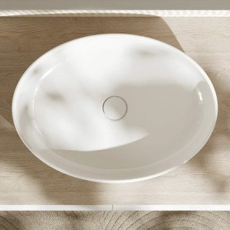 Umývadlo na dosku Hansgrohe Xuniva D 55x40 cm bez otvoru pre batériu, bez prepadu 60165450