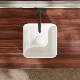 Umývadlo na dosku Hansgrohe Xuniva Q 30x30 cm bez otvoru pre batériu, bez prepadu 60167450