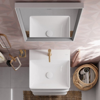 Umývadlo Hansgrohe Xelu Q 50x48 cm otvor pre batériu, bez prepadu 61012450