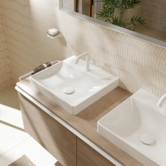 Umývadlo Hansgrohe Xelu Q 50x48 cm otvor pre batériu, bez prepadu 61014450
