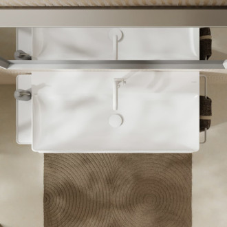 Umývadlo Hansgrohe Xelu Q 100x48 cm otvor pre batériu, bez prepadu 61036450