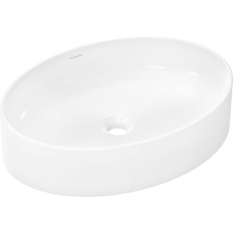 Umývadlo na dosku Hansgrohe Xuniva D 55x40 cm bez otvoru pre batériu, bez prepadu 61072450