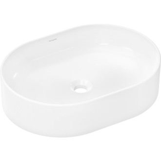 Umývadlo na dosku Hansgrohe Xuniva U 55x40 cm bez otvoru pre batériu, bez prepadu 61073450