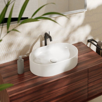 Umývadlo na dosku Hansgrohe Xuniva U 55x40 cm bez otvoru pre batériu, bez prepadu 61073450