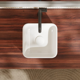 Umývadlo na dosku Hansgrohe Xuniva Q 30x30 cm bez otvoru pre batériu, bez prepadu 61074450