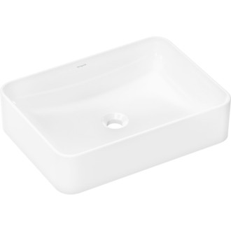 Umývadlo na dosku Hansgrohe Xuniva Q 55x40 cm bez otvoru pre batériu, bez prepadu 61075450