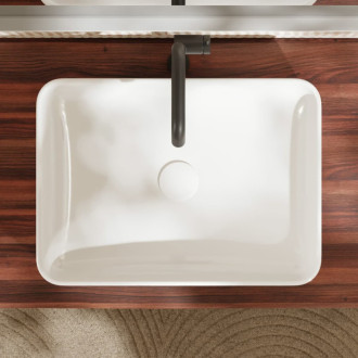 Umývadlo na dosku Hansgrohe Xuniva Q 55x40 cm bez otvoru pre batériu, bez prepadu 61075450