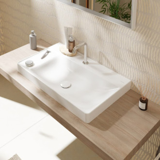 Umývadlo Hansgrohe Xelu Q 80x48 cm s dvoma otvormi pre batériu 61034450