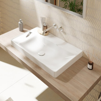 Umývadlo Hansgrohe Xelu Q 80x48 cm bez otvoru pre batériu, bez prepadu 61035450