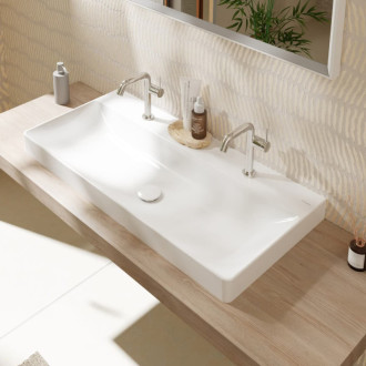 Umývadlo Hansgrohe Xelu Q 100x48 cm s dvoma otvormi pre batériu 61040450