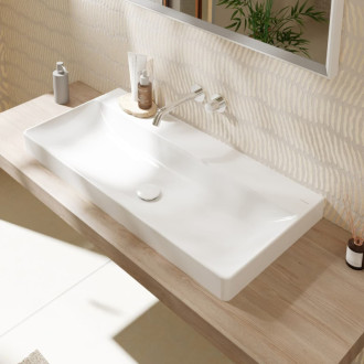 Umývadlo Hansgrohe Xelu Q 100x48 cm bez otvoru pre batériu, bez prepadu 61041450