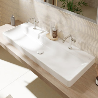 Umývadlo Hansgrohe Xelu Q 120x48 cm s dvoma otvormi pre batériu 61044450